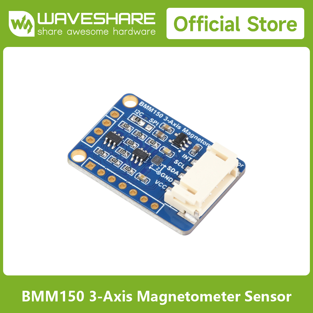Compass Lensatic - Waveshare BMM150 3軸磁力計センサー、デジタルコンパスセンサー、磁場測定、Raspberry Pi /Arduino対応