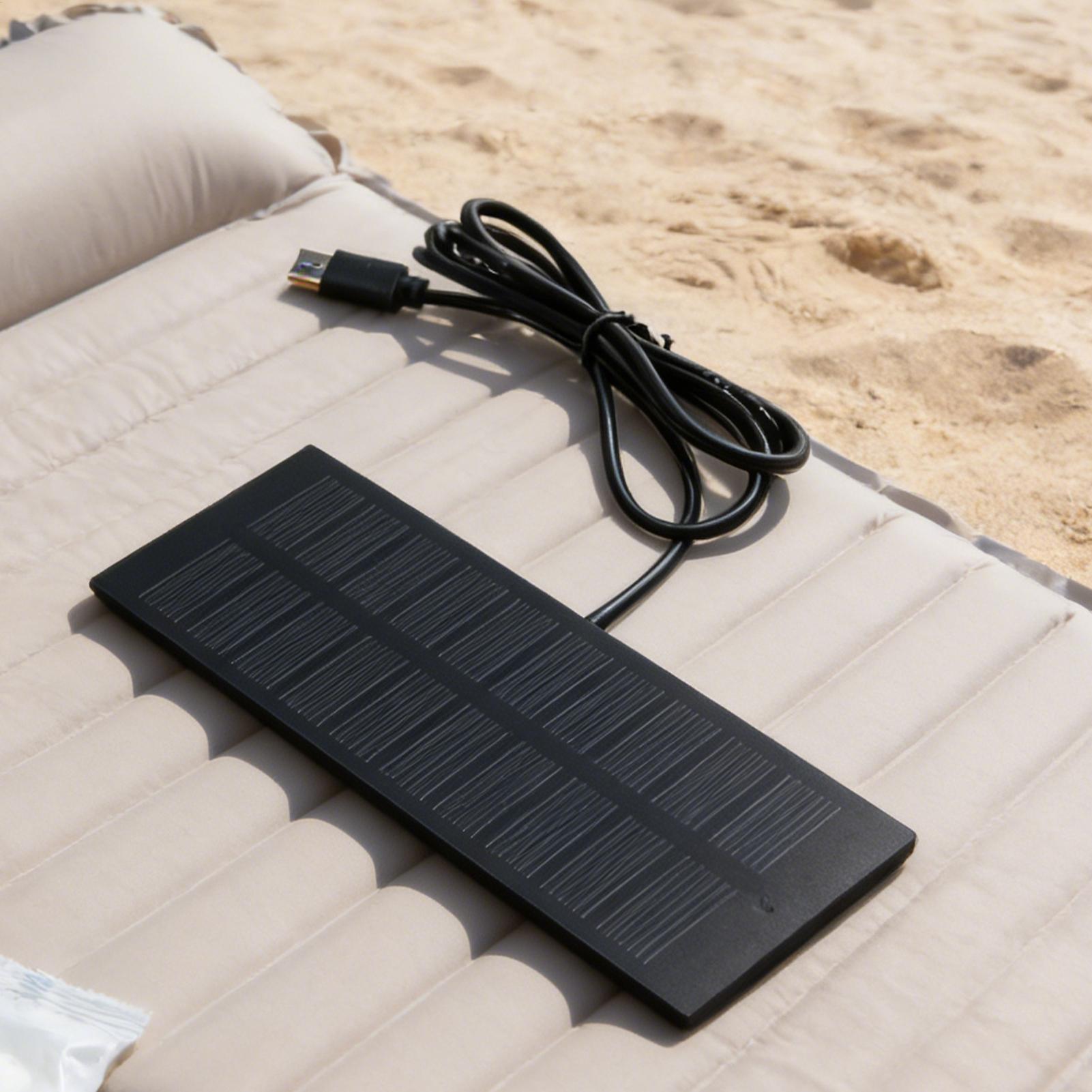 5W 5V ポータブルソーラーパネル USB ソーラーパネル - Solar Emergency Charger のレビューと価格