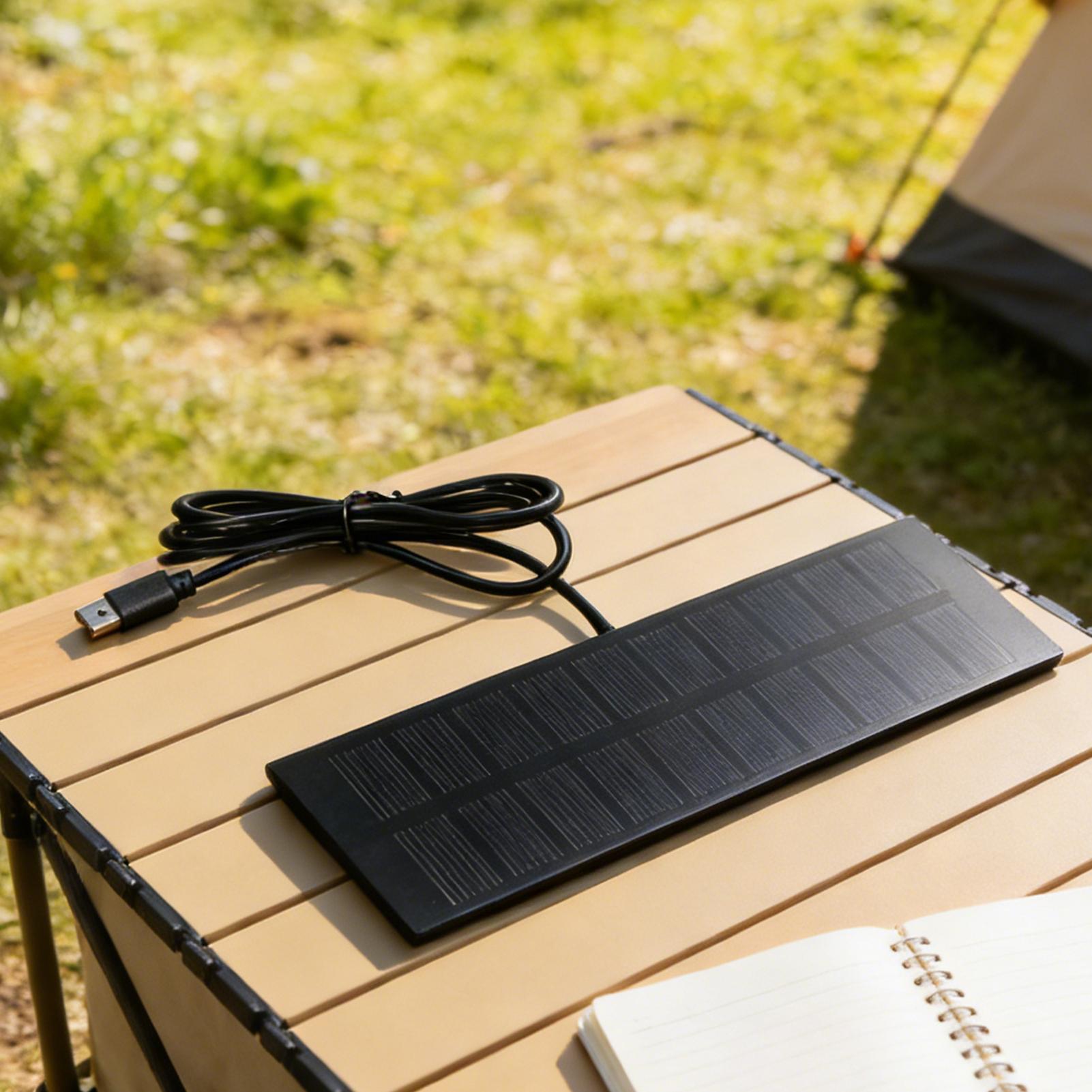 5W 5V ポータブルソーラーパネル USB ソーラーパネル - Solar Emergency Charger のレビューと価格