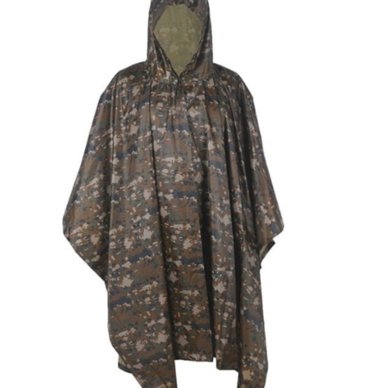 PVC/PU 迷彩戦術レインコートポータブル折りたたみ防水屋 - Emergency Poncho Rain のレビューと価格