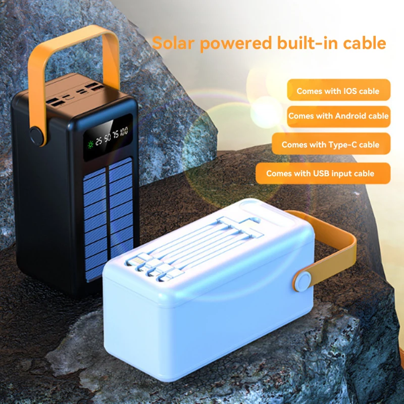 100000mAh パワーバンク ポータブル充電器 ソーラー - Solar Emergency Charger のレビューと価格