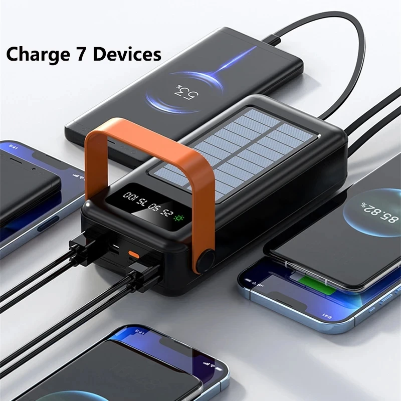 100000mAh パワーバンク ポータブル充電器 ソーラー - Solar Emergency Charger のレビューと価格