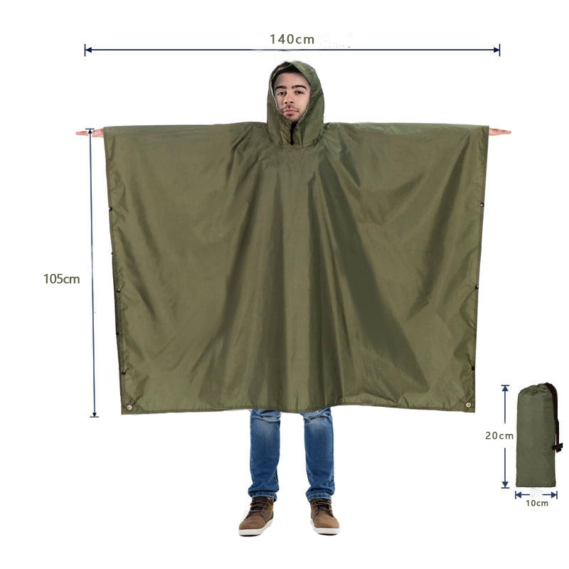 バックパッキング用ヘビーデューティレインポンチョ防水軽量大人 - Emergency Poncho Rain のレビューと価格