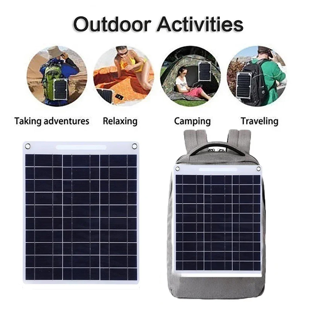 100 ワット防水ソーラーパネルポータブルデュアル USB  - Solar Emergency Charger のレビューと価格